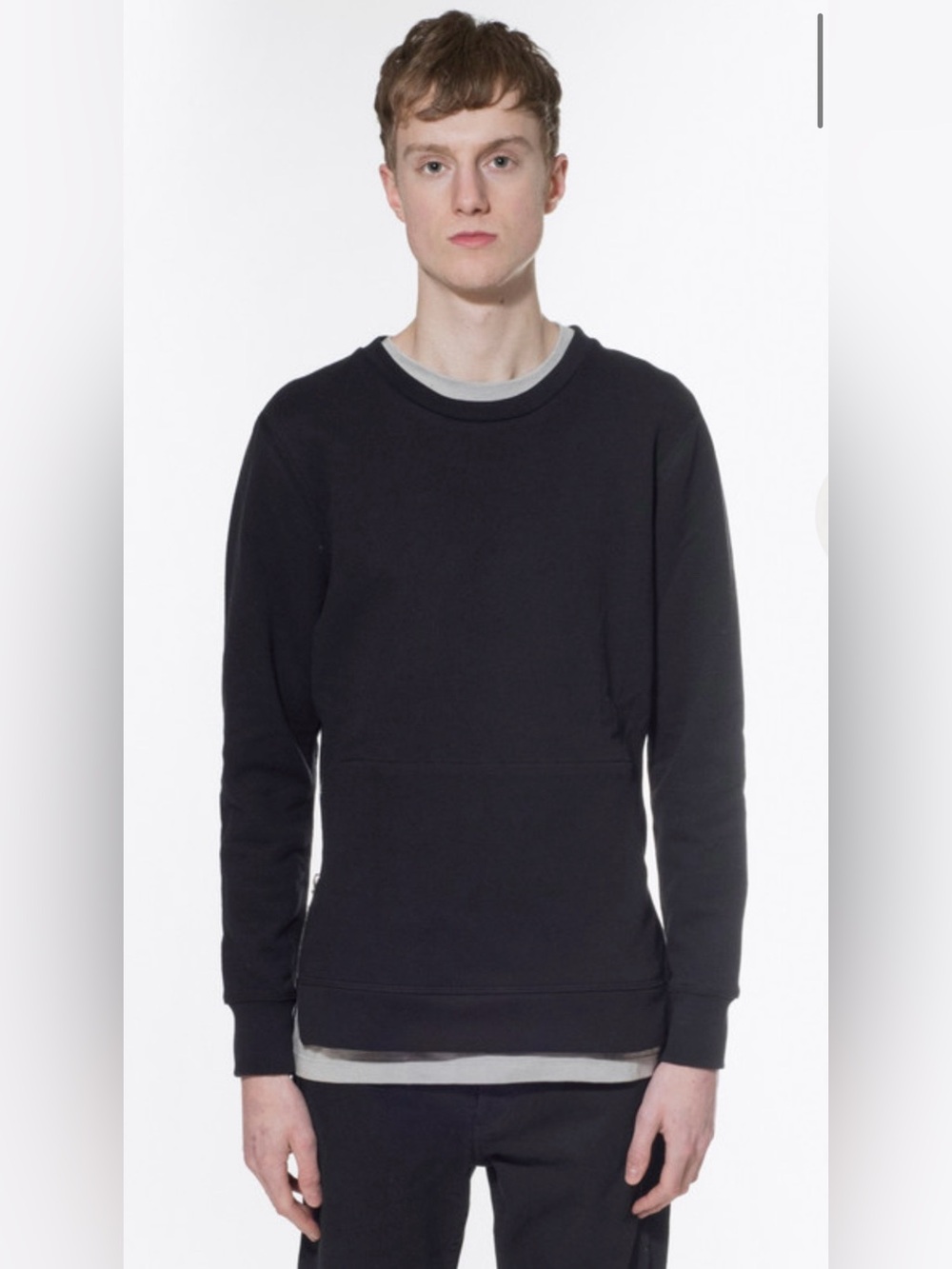 John Elliott Villain Crew Sweatshirt Black